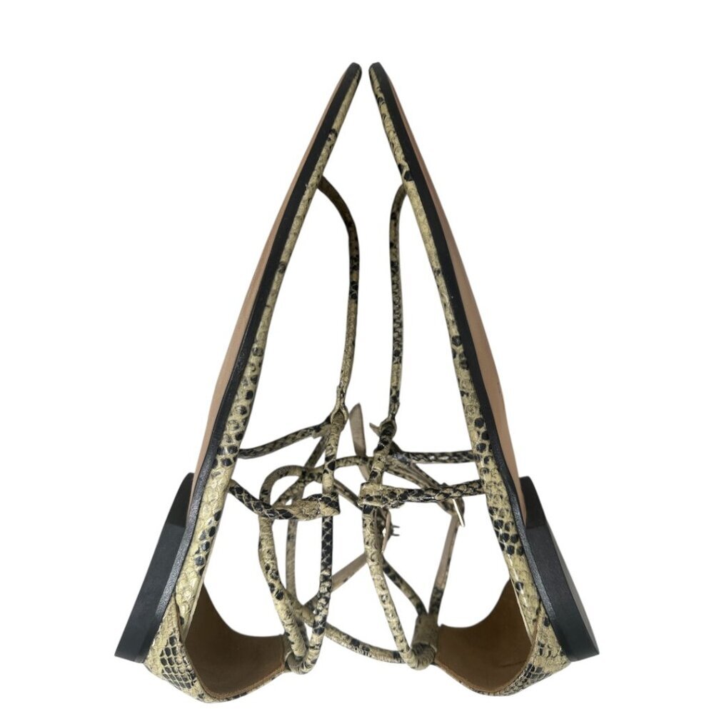 Paris Texas Jacky Python Printed Leather Thong An… - image 6